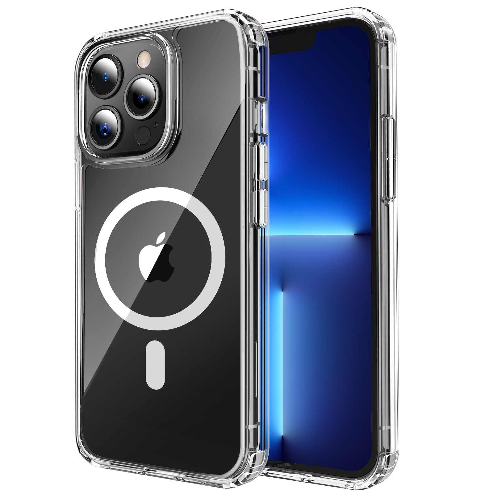 AHASTYLE PC06 For iPhone 13 Pro Max HD Clear PC TPU Case Compatible with MagSafe Shockproof Phone Cover AHASTYLE PC06 For iPhone 13 Pro Max HD Clear PC TPU Case Compatible with MagSafe Shockproof Phone Cover